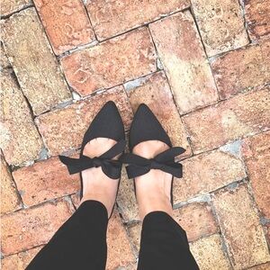 Rothy's Black Bow Flats